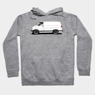 1994 White Dodge Van Hoodie